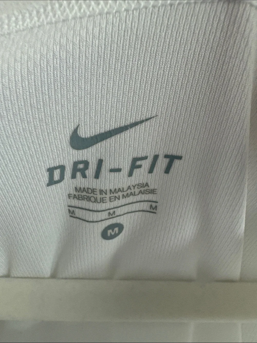 Nike Women’s White Dri-FIT Short-Sleeve Training Top